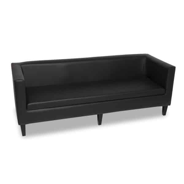 SOFA CLASSIC trzyosobowa czarna