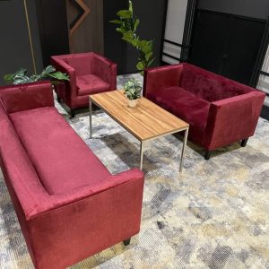 SOFA SMART trzyosobowa bordowa