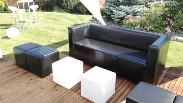 SOFA CLASSIC trzyosobowa czarna