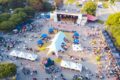 concert in city park. summer time